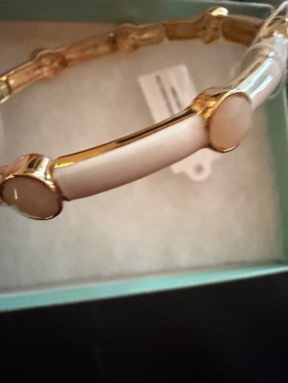 Park Lane Gold-Tone Bracelet with Cream Inlay